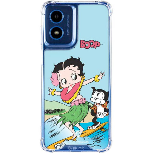 Betty Boop Surfing Moto G 5G (2024) Clear Case